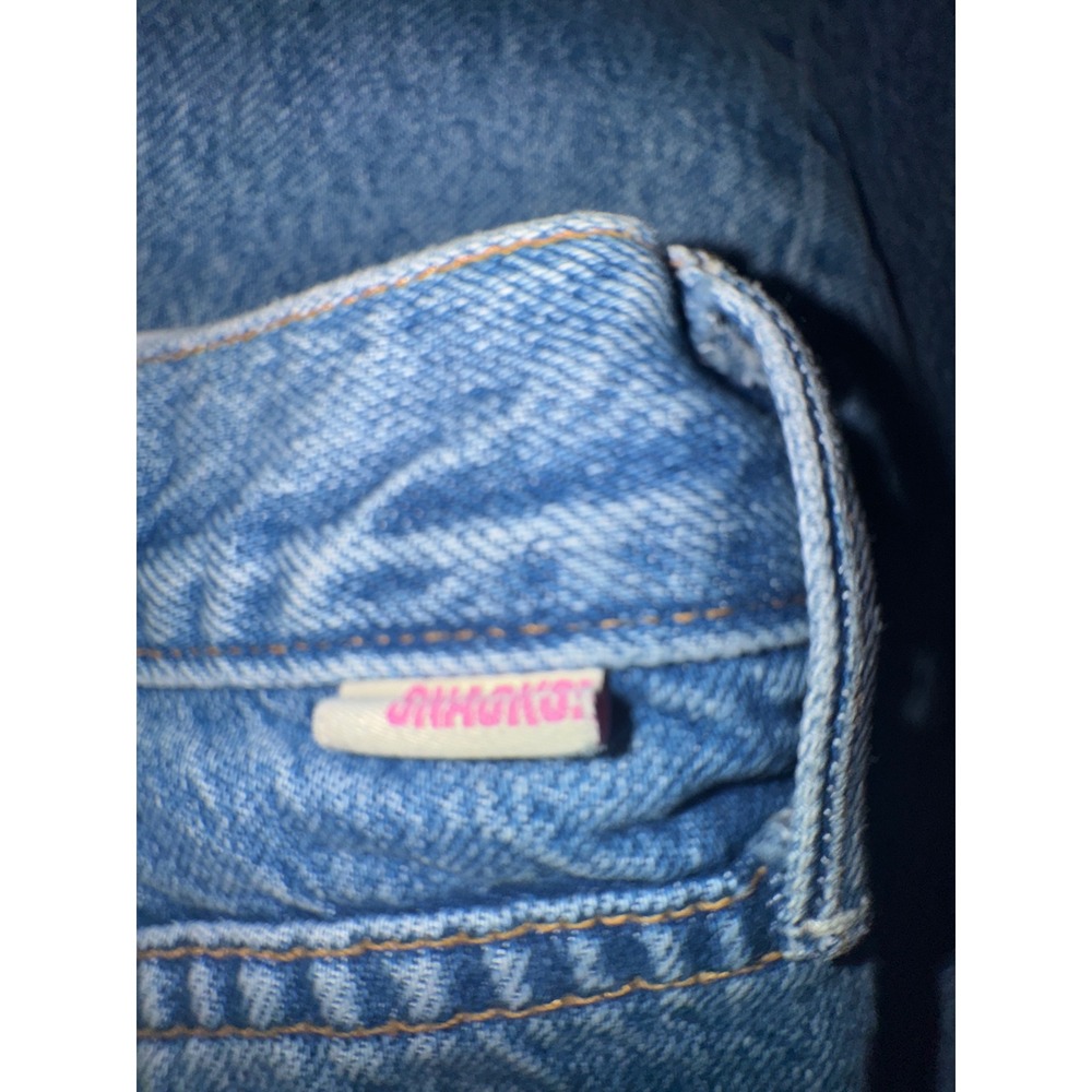 Mother The Lemon Twist Sneak Jeans Rolling In The Dough Blue Wide Leg 32 - Picture 10 of 10